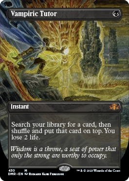 Vampiric Tutor Dominaria Remastered Alternate Art